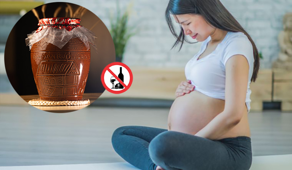Phụ nữ có thai không nên uống rượu cần