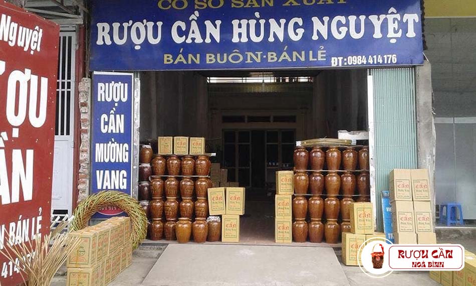 Rượu cần Hùng Nguyệt Hòa Bình