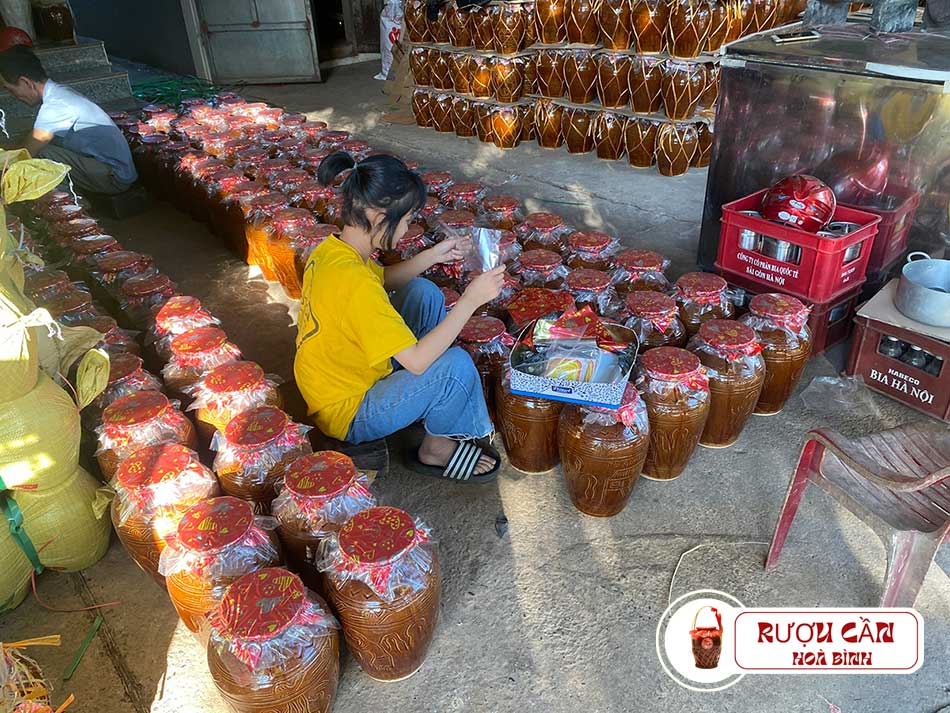 Cách làm rượu cần Hòa Bình